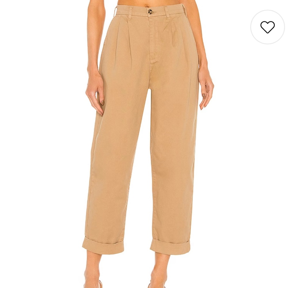 Pistola Kellin Pleated Trouser in Khaki | Size 31